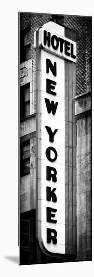 Hotel New Yorker, Signboard, Manhattan, New York, Vertical Panoramic View-Philippe Hugonnard-Mounted Photographic Print