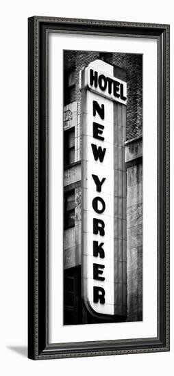 Hotel New Yorker, Signboard, Manhattan, New York, Vertical Panoramic View-Philippe Hugonnard-Framed Photographic Print