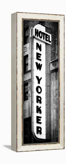 Hotel New Yorker, Signboard, Manhattan, New York, Vertical Panoramic View-Philippe Hugonnard-Framed Premier Image Canvas
