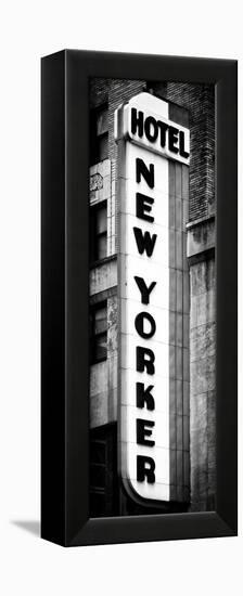 Hotel New Yorker, Signboard, Manhattan, New York, Vertical Panoramic View-Philippe Hugonnard-Framed Premier Image Canvas