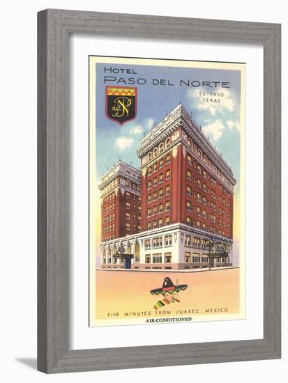 Hotel Paso Del Norte, El Paso-null-Framed Art Print