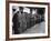 Hotel Porters Waiting For Zurich Arosa Train Arrival-Alfred Eisenstaedt-Framed Photographic Print