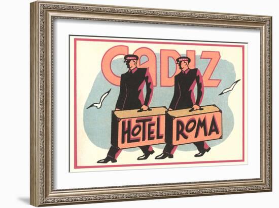 Hotel Roma, Bellboys-null-Framed Art Print