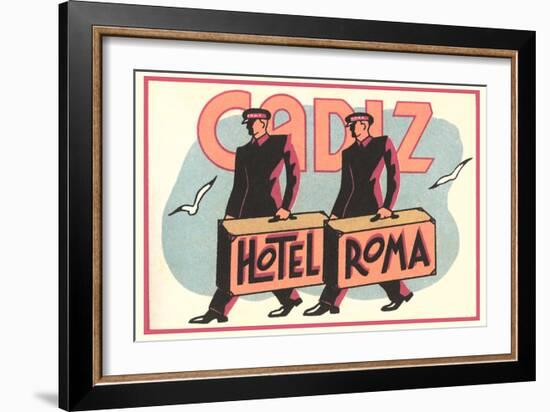 Hotel Roma, Bellboys-null-Framed Art Print