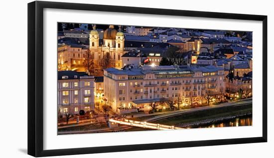 Hotel Sacher on the Salzach River, Salzburg, Austria, Europe-Hans-Peter Merten-Framed Photographic Print