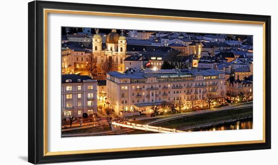 Hotel Sacher on the Salzach River, Salzburg, Austria, Europe-Hans-Peter Merten-Framed Photographic Print