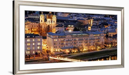 Hotel Sacher on the Salzach River, Salzburg, Austria, Europe-Hans-Peter Merten-Framed Photographic Print