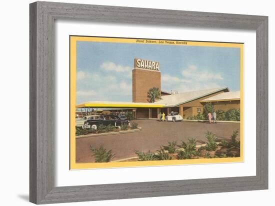 Hotel Sahara, Las Vegas, Nevada-null-Framed Art Print