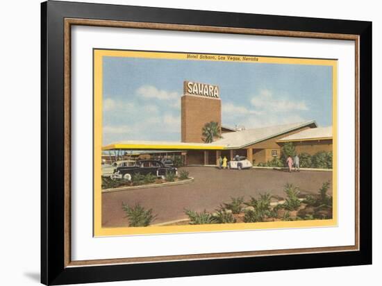 Hotel Sahara, Las Vegas, Nevada-null-Framed Art Print