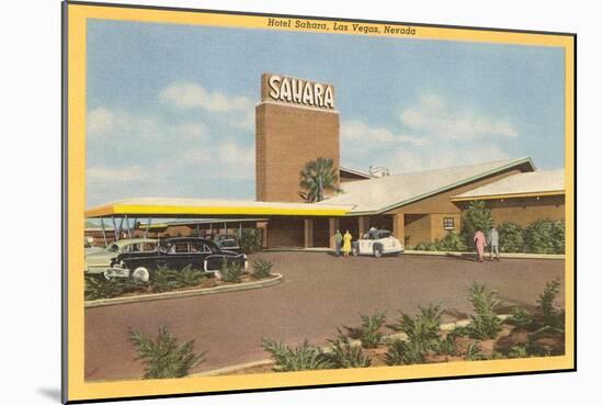 Hotel Sahara, Las Vegas, Nevada-null-Mounted Art Print