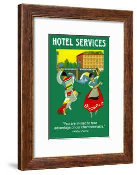 Hotel Services-Wilbur Pierce-Framed Art Print