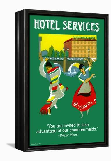 Hotel Services-Wilbur Pierce-Framed Stretched Canvas