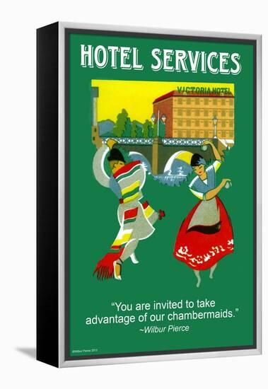 Hotel Services-Wilbur Pierce-Framed Stretched Canvas