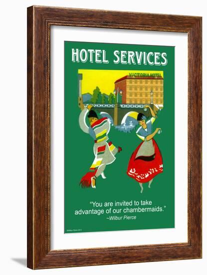 Hotel Services-Wilbur Pierce-Framed Art Print