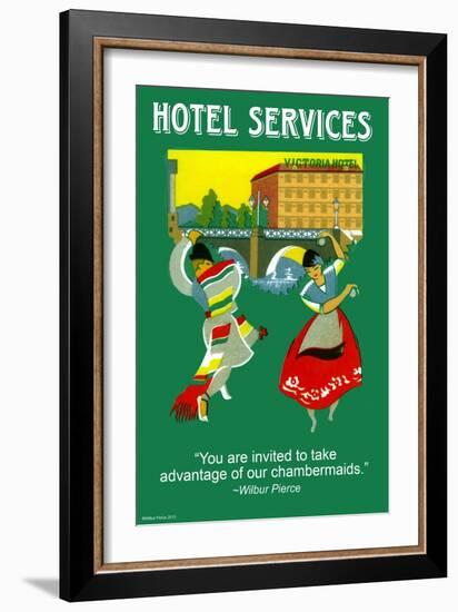 Hotel Services-Wilbur Pierce-Framed Art Print