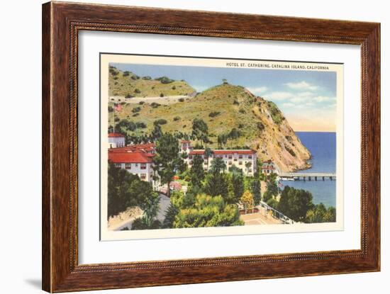 Hotel St. Catherine, Catalina, California-null-Framed Art Print