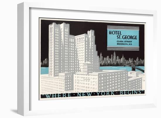 Hotel St. George, Brooklyn-null-Framed Art Print