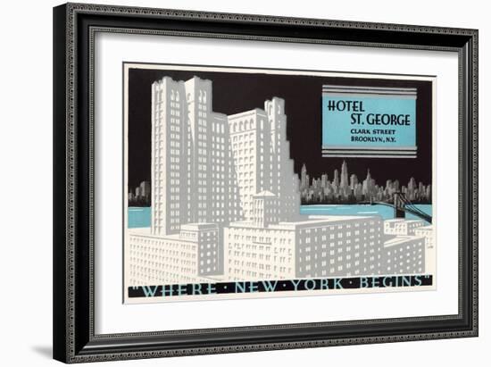 Hotel St. George, Brooklyn-null-Framed Art Print