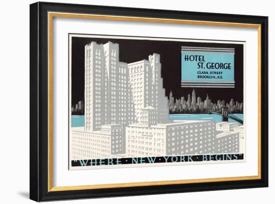 Hotel St. George, Brooklyn-null-Framed Art Print