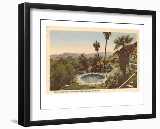 Hotel Swimming Pool, Palm Springs, California-null-Framed Premium Giclee Print