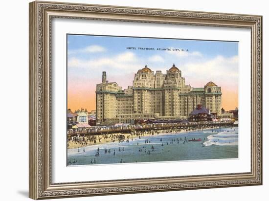 Hotel Traymore, Atlantic City, New Jersey-null-Framed Art Print