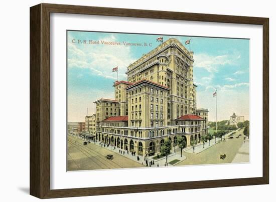 Hotel Vancouver, British Columbia-null-Framed Art Print