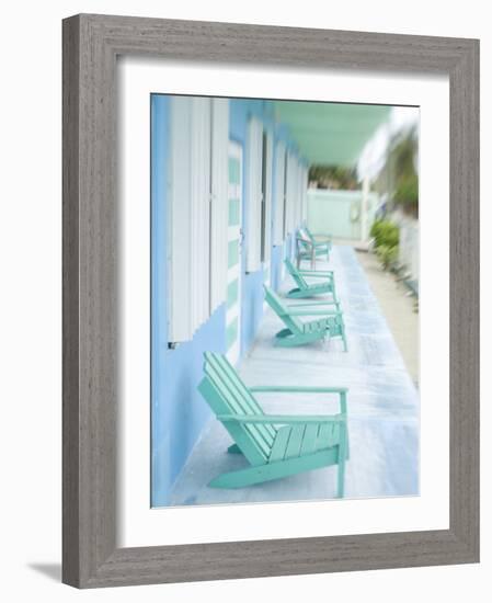 Hotel Verandah, Caye Caulker, Belize-Russell Young-Framed Photographic Print