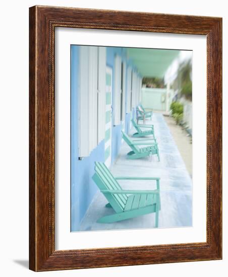 Hotel Verandah, Caye Caulker, Belize-Russell Young-Framed Photographic Print