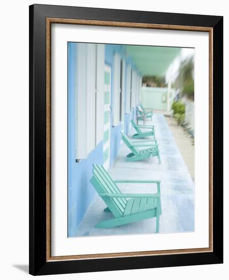 Hotel Verandah, Caye Caulker, Belize-Russell Young-Framed Photographic Print