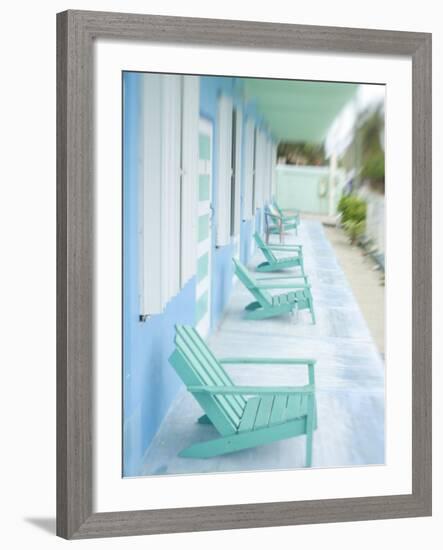 Hotel Verandah, Caye Caulker, Belize-Russell Young-Framed Photographic Print