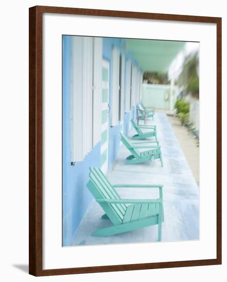 Hotel Verandah, Caye Caulker, Belize-Russell Young-Framed Photographic Print