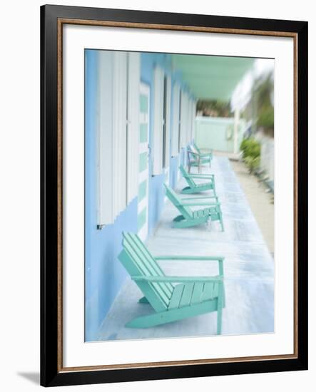 Hotel Verandah, Caye Caulker, Belize-Russell Young-Framed Photographic Print