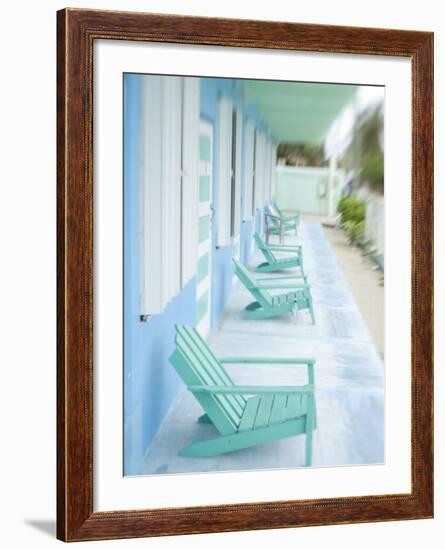 Hotel Verandah, Caye Caulker, Belize-Russell Young-Framed Photographic Print