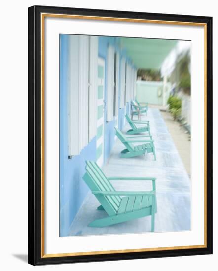 Hotel Verandah, Caye Caulker, Belize-Russell Young-Framed Photographic Print