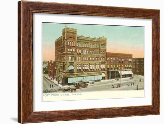 Hotel Worth, Fort Worth, Texas-null-Framed Art Print