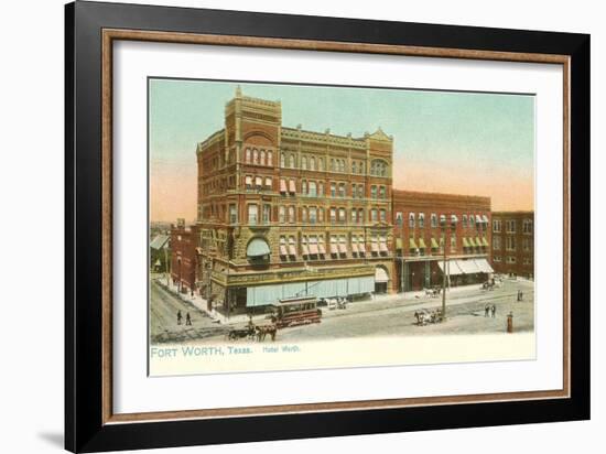 Hotel Worth, Fort Worth, Texas-null-Framed Art Print