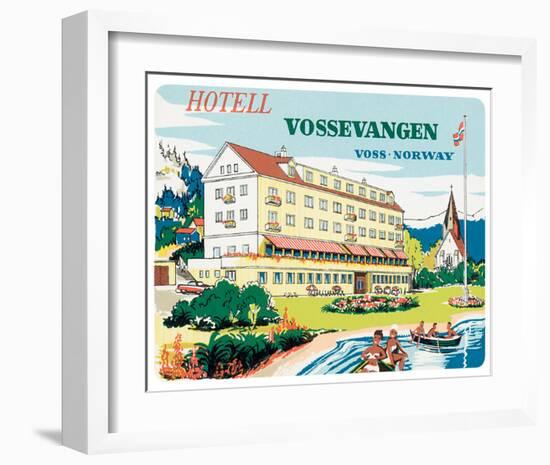 Hotell Vossevangen, Voss-Norway-null-Framed Art Print