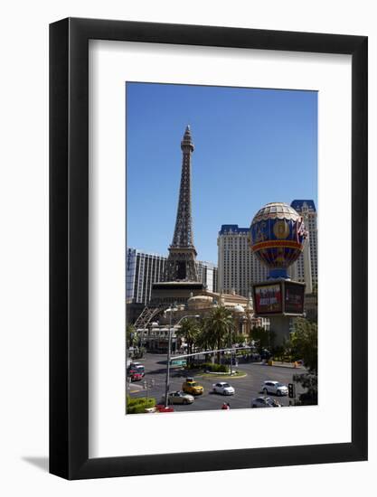 Hotels and Casino Buildings, the Strip, Las Vegas, Nevada-David Wall-Framed Photographic Print