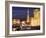 Hotels and Casinos At Night, Las Vegas, Nevada-Dennis Flaherty-Framed Photographic Print