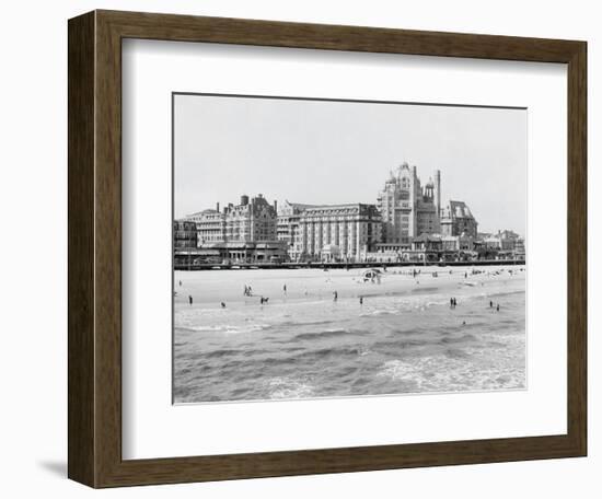 Hotels, Atlantic City, NJ-Vintage Photography-Framed Art Print