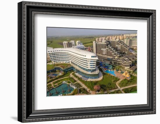 Hotels in Lara Beach, Aerial, Antalya, Turkey-Ali Kabas-Framed Photographic Print