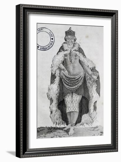 Hottentot Man, Engraving from Travels into Interior of Africa Via Cape of Good Hope-Francois Le Vaillant-Framed Giclee Print