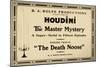 Houdini in the Master Mystery a Super-Serial in Fifteen Episodes-null-Mounted Art Print