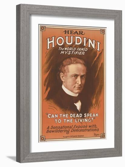 Houdini Poster-null-Framed Art Print