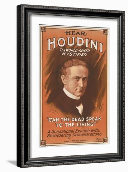 Houdini Poster-null-Framed Art Print