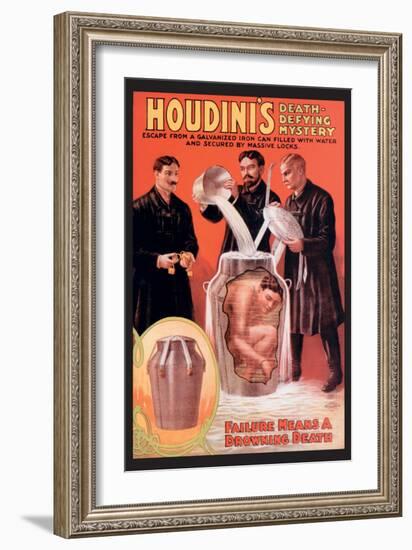 Houdini's Death-Defying Mystery-null-Framed Art Print