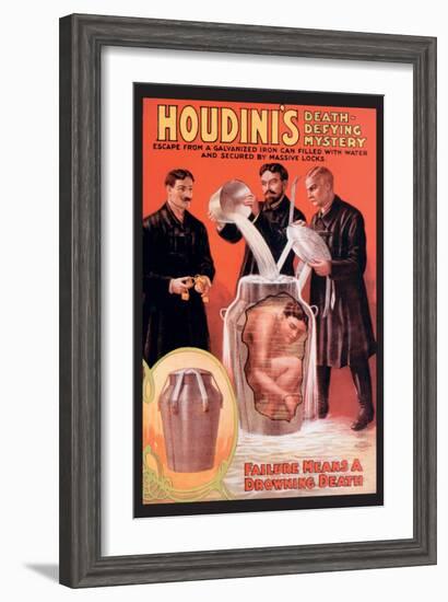 Houdini's Death-Defying Mystery-null-Framed Art Print