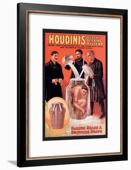 Houdini's Death-Defying Mystery-null-Framed Art Print