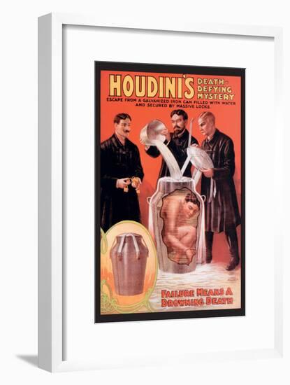 Houdini's Death-Defying Mystery-null-Framed Art Print