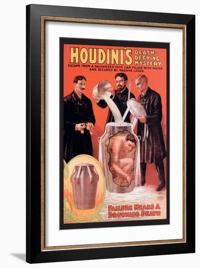 Houdini's Death-Defying Mystery-null-Framed Art Print